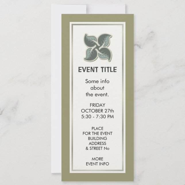 Deco tile 3 invitation (Back)