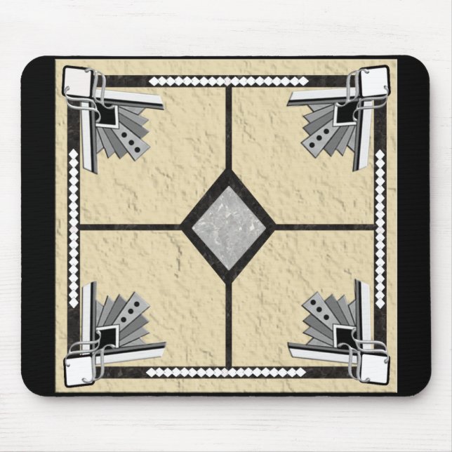 deco tile mouse pad (Front)