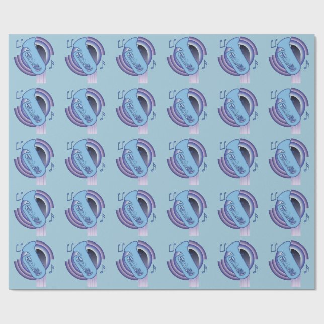 Deco Tuba Wrapping Paper (Flat)