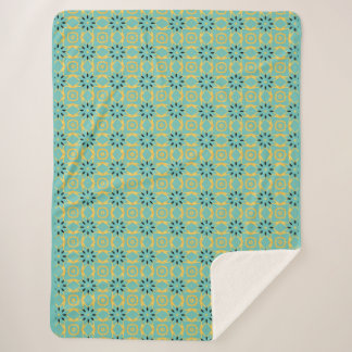 Déco Turquoise Gold Sherpa Jetez la couverture