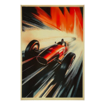 Deco Velocity – Art Deco Racing Poster