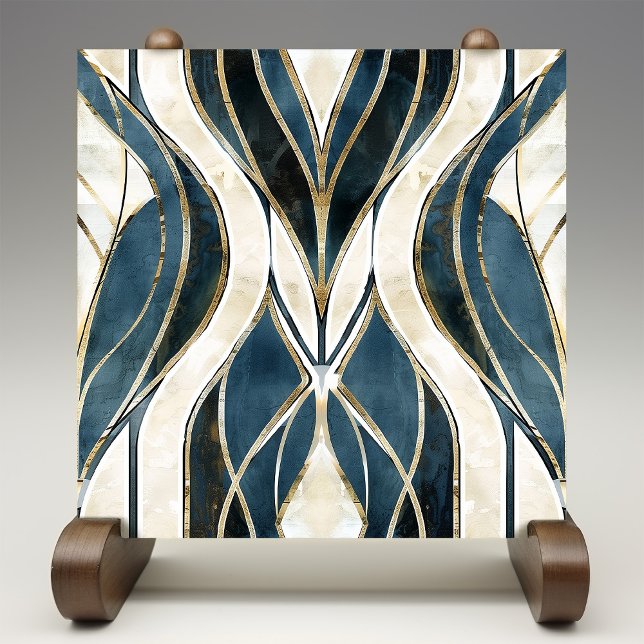 Deco Waves Glamour Ceramic Tile (Creator Uploaded)