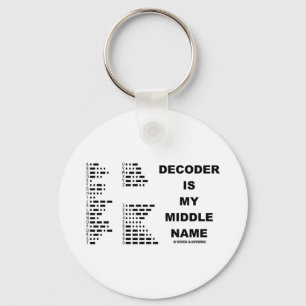 Decoder Is My Middle Name (Morse Code) Keychain