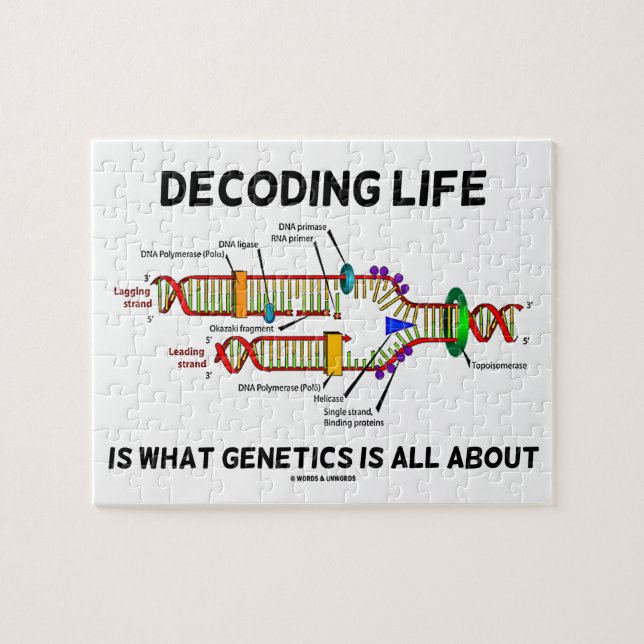 Decoding Life Is What Genetics Is All About Jigsaw Puzzle (Horizontal)