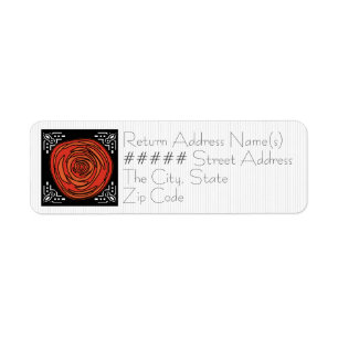 Decofied Roses  (Return Address)