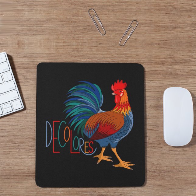 DeColores Cursillo Colourful Rooster Mouse Pad (Creator Uploaded)