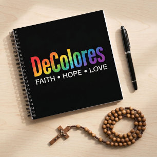 DeColores Cursillo Rainbow Faith Hope Love Notebook