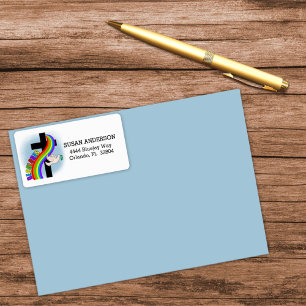 DeColores Cursillo Rainbow With Cross and Peace Do Label