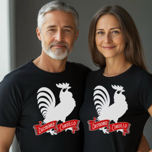DeColores Cursillo Rooster Silhouette with Banner T-Shirt