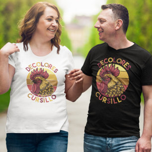 DeColores Cursillo Rooster with Distressed Sunset T-Shirt