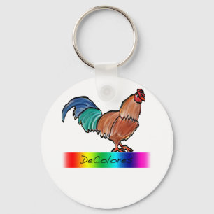 DeColores Rooster Keychain