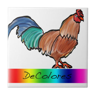 DeColores Rooster Tile