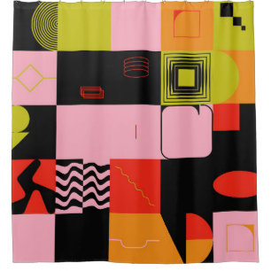 Deconstructed postmodern inspired artwork of abstr