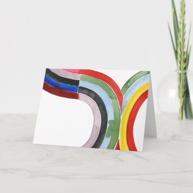 Deconstructed Rainbow - Horizontal Card (Front)
