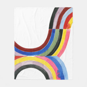 Deconstructed Rainbow - Vertical Fleece Blanket