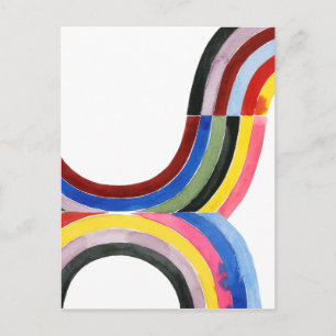 Deconstructed Rainbow - Vertical Postcard
