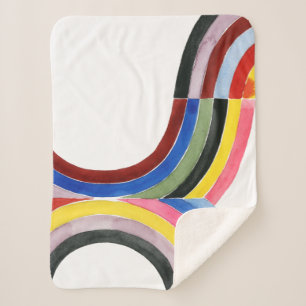 Deconstructed Rainbow - Vertical Sherpa Blanket