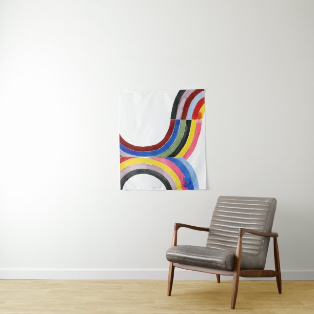 Deconstructed Rainbow - Vertical Tapestry (In Situ)