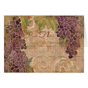 Décor âgé de maison d'aquarelle de vignoble de