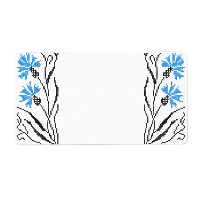 Décor croix de Cornflower bleu (Devant)