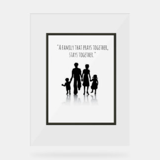 Décor d'art mural à poster familial