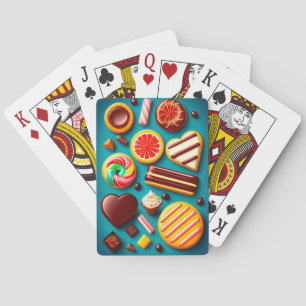 Décor de bonbons Cartes de jeu