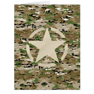 Décor de camouflage Vintage Star Stencil