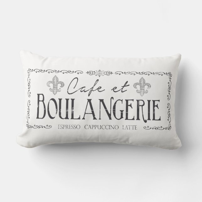 Décor de coussin de café et de Français de (Recto)
