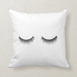 Décor de coussin de cils