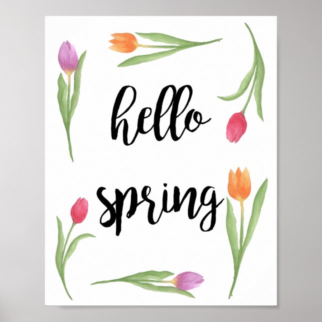 Décor de printemps, Décor saisonnier, Affiche de d (Devant)