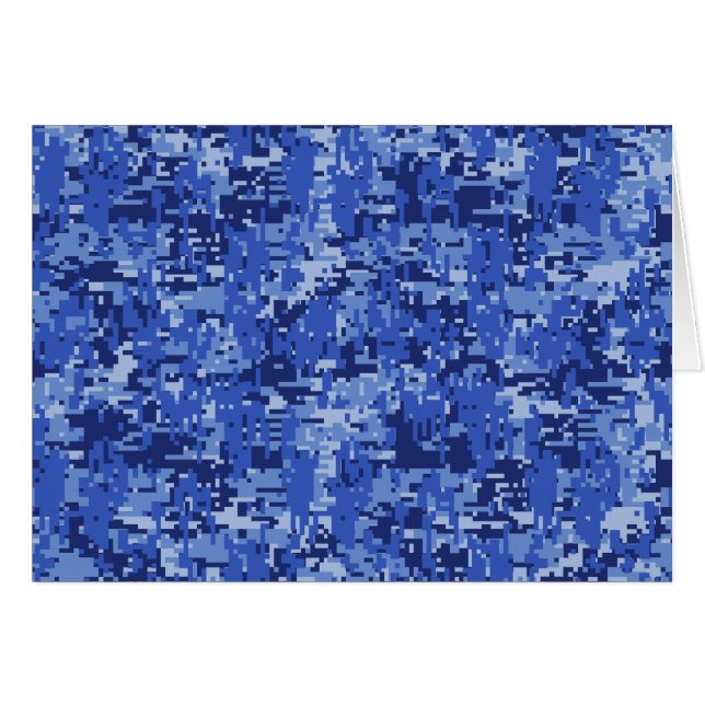 Décor de texture Camouflage bleu marine Pixels num (Devant horizontal)