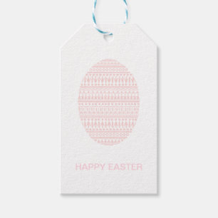 Decor Egg Easter Gift Tag - Pink