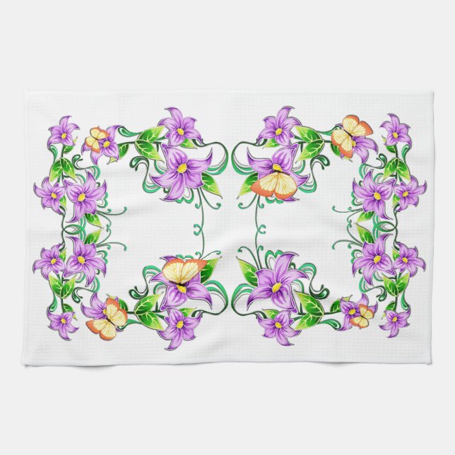 Décor Fleur 5A Serviette de cuisine (Horizontal)