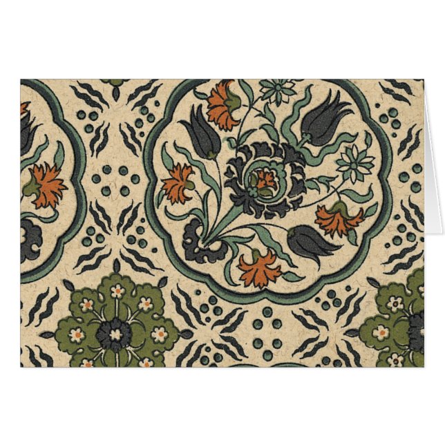 Décor Floral Perse Carrelage (Devant horizontal)