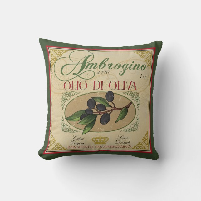 Décor italien de coussin d'huile d'olive de (Recto)