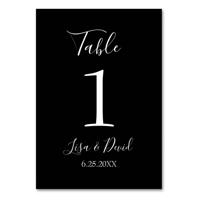 Décor mariage Numéro de table (Par défaut)