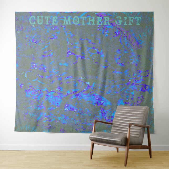 DECOR_Room_CUTE MOTHER GIFT_GRAY_RMDESIGNFLO55  Tapestry (In Situ (Horizontal))