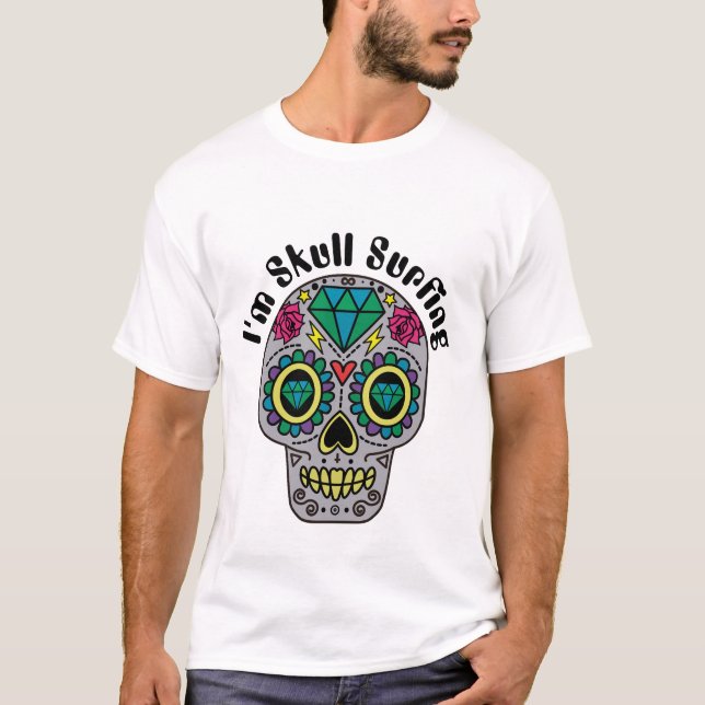 Decorated Abstract Skull T-Shirt (Front)