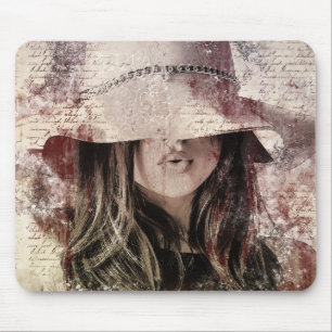 decorated carpet for vintage raton mouse pad