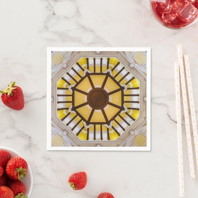 Decorated ceiling at the Tokyo Station Napkin (Insitu)