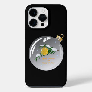 Decorated Christmas branch in bauble iPhone 14 Pro Max Case