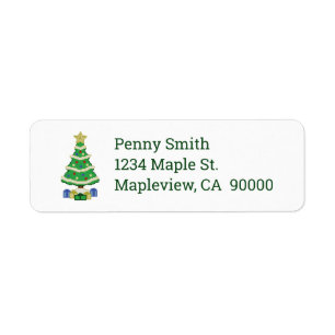 Decorated Christmas Tree 8bit Video Game Style Lab