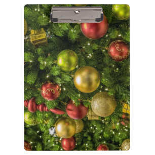 Decorated Christmas Tree Clipboard