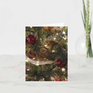 Decorated Christmas Tree Close Up Holiday Card
