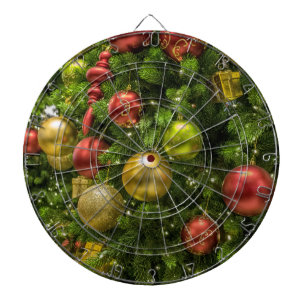 Decorated Christmas Tree Dartboard