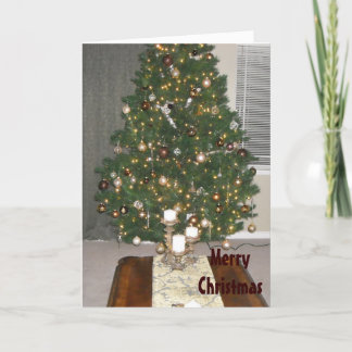 Decorated Christmas Tree Holiday Card