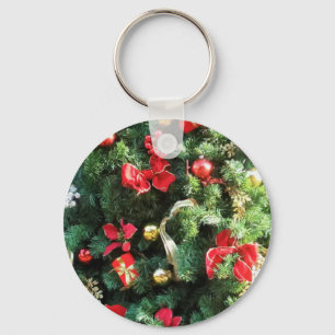 Decorated Christmas Tree Keychain