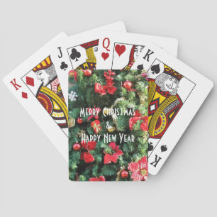 Decorated Christmas Tree Playing Cards