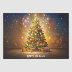 Decorated Christmas Tree Tissue Paper