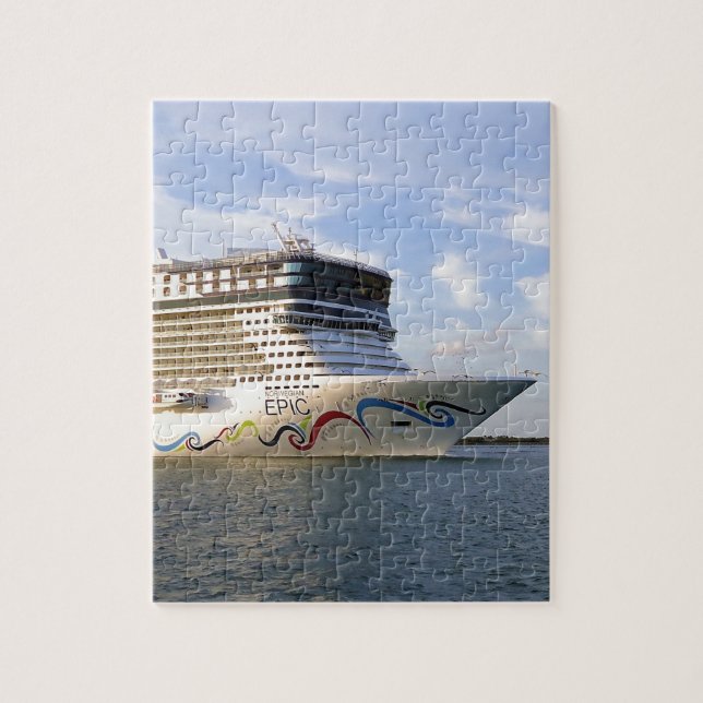 Decorated Cruise Ship Bow Jigsaw Puzzle (Vertical)